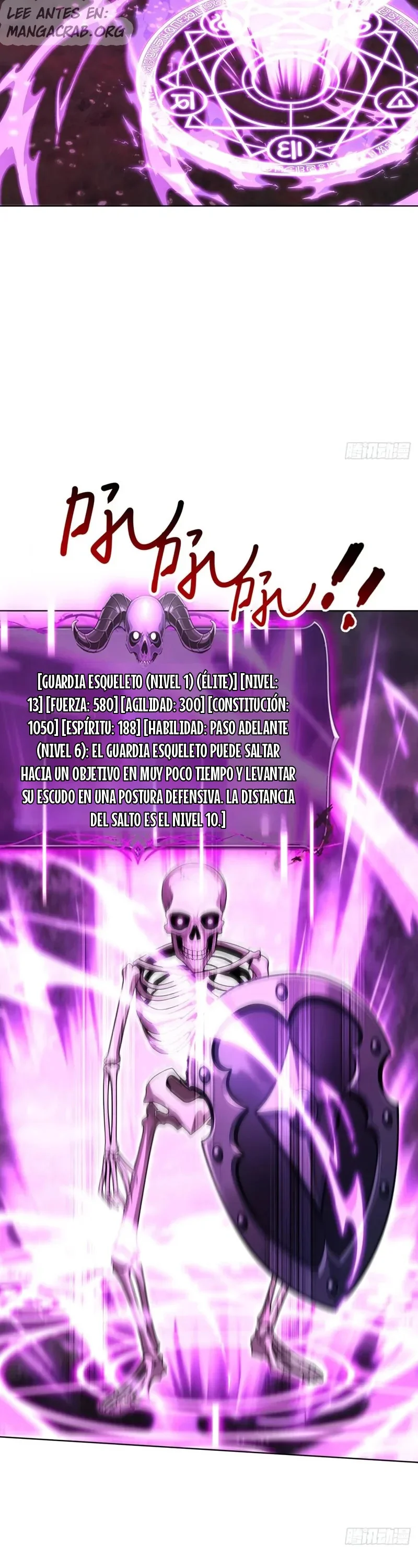 Calamidad de los No Muertos: Con un movimiento de mi mano, un millón de esqueletos se alzan capítulo 11 página 20