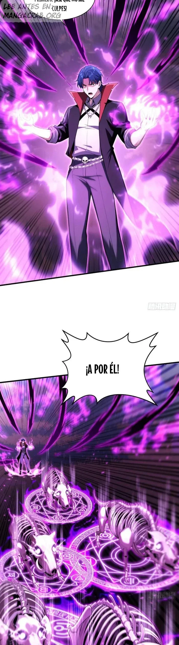 Calamidad de los No Muertos: Con un movimiento de mi mano, un millón de esqueletos se alzan capítulo 4 página 8