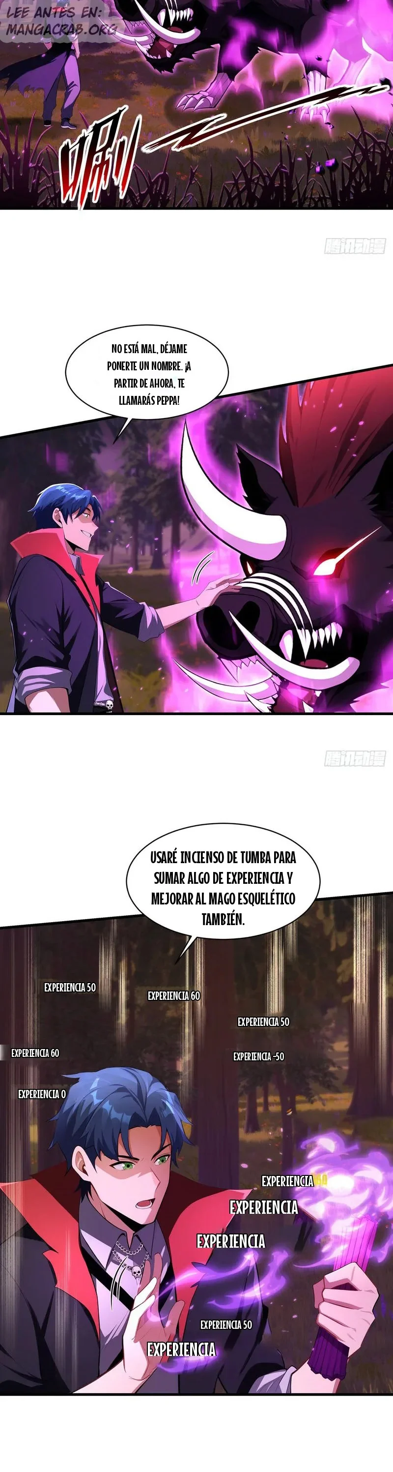 Calamidad de los No Muertos: Con un movimiento de mi mano, un millón de esqueletos se alzan capítulo 8 página 6