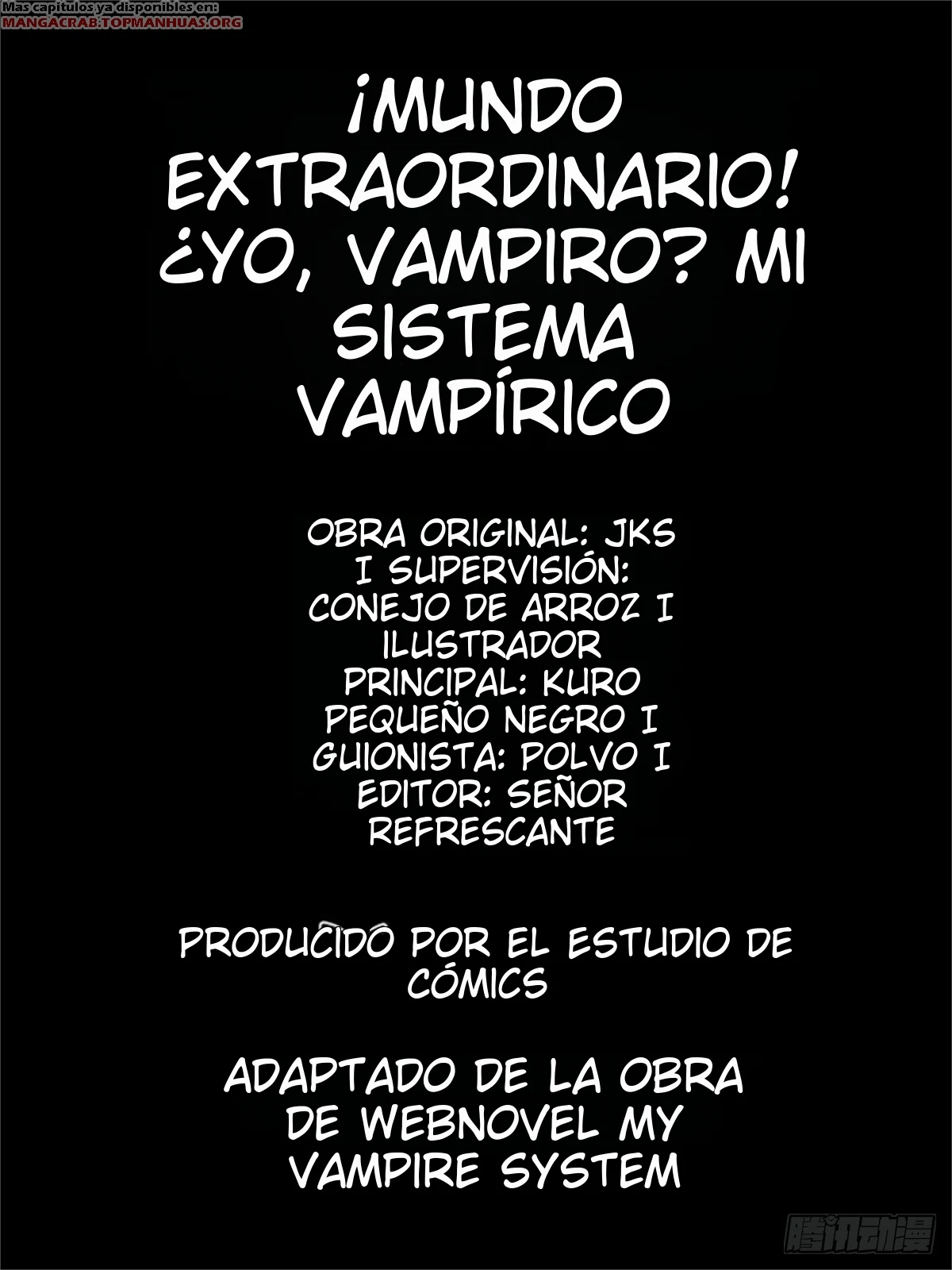 Mi Sistema Vampiro: Un Mundo Extraordinario capítulo 9 página 1