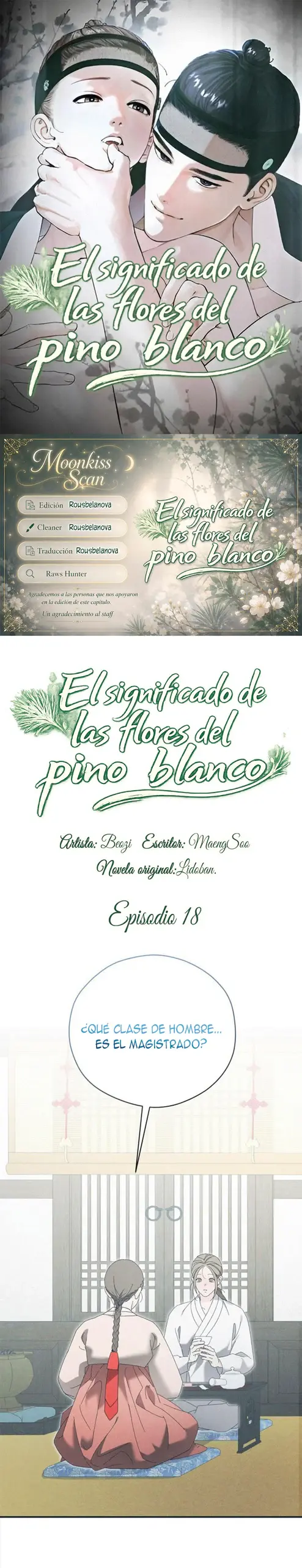 El significado de las flores de pino blanco capítulo 18 página 1